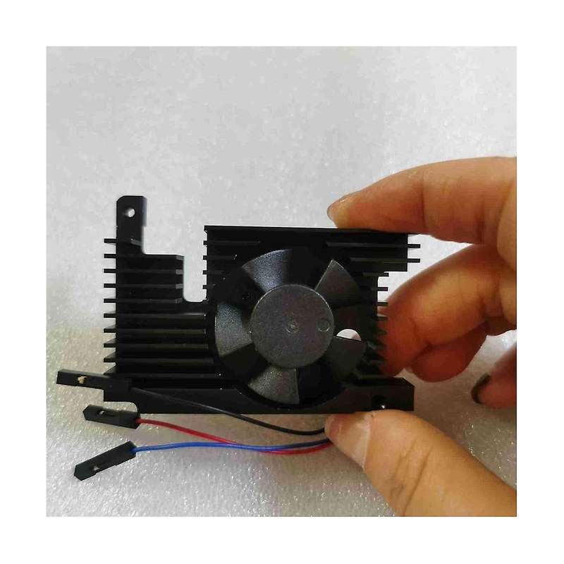 for 4 Aluminum Alloy Radiator Raspberry Pi4 Generation 4B Protective Case Cooling Fan