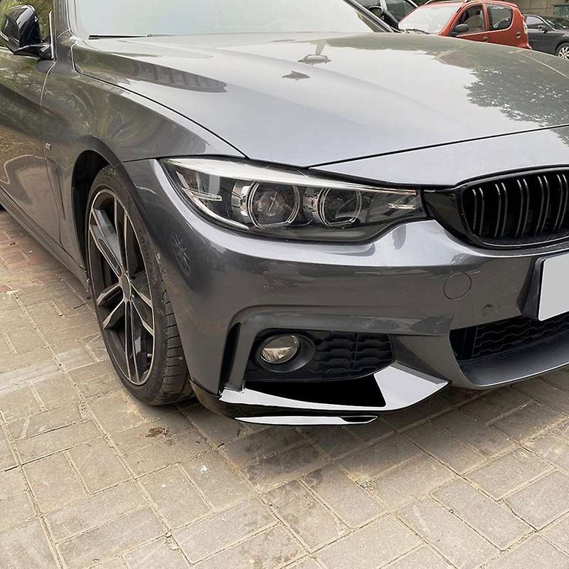 for -4 Series F32 F33 F36 2014-2020 Front Bumper Lip Diffuser Splitter Spoiler Protector Carbon Fib