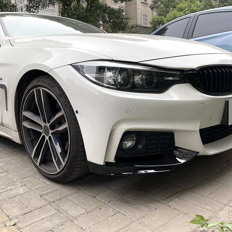 for -4 Series F32 F33 F36 2014-2020 Front Bumper Lip Diffuser Splitter Spoiler Protector Carbon Fib