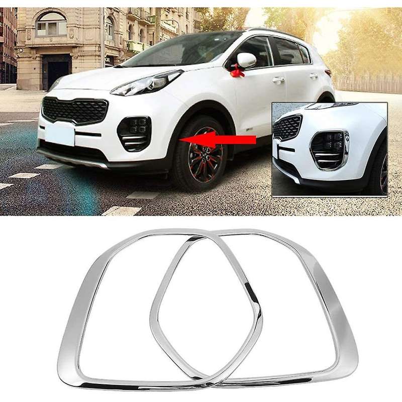 for 4 QL KX5 2015 2016 2017 2018 Car Front and Rear Fog Light Lamp Cover Trim Sticker Accessories