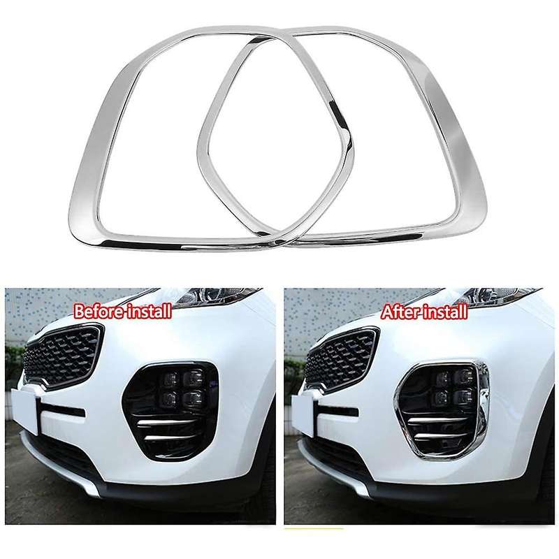 for 4 QL KX5 2015 2016 2017 2018 Car Front and Rear Fog Light Lamp Cover Trim Sticker Accessories