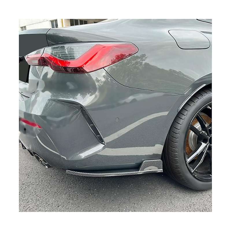 for 4 Series G22 G23 2020+ Rear Bumper Lip Angle Diffuser Splitter Spoiler Protector Carbon Fiber