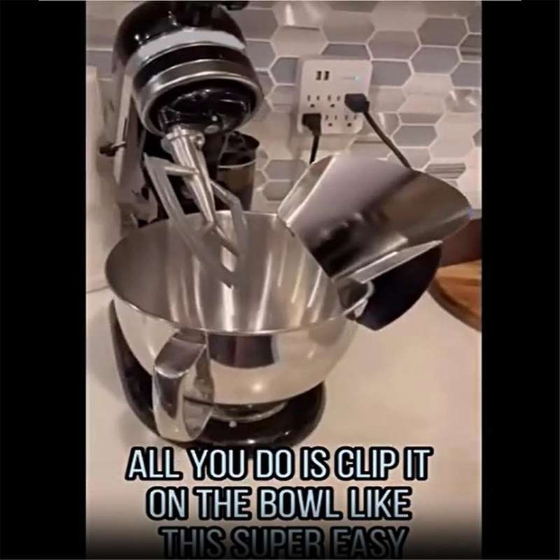 for 4.5-5QT Tilt-Head Stand Mixers Accessories Mixing Bowl with Handle+Dumping Protective Cover