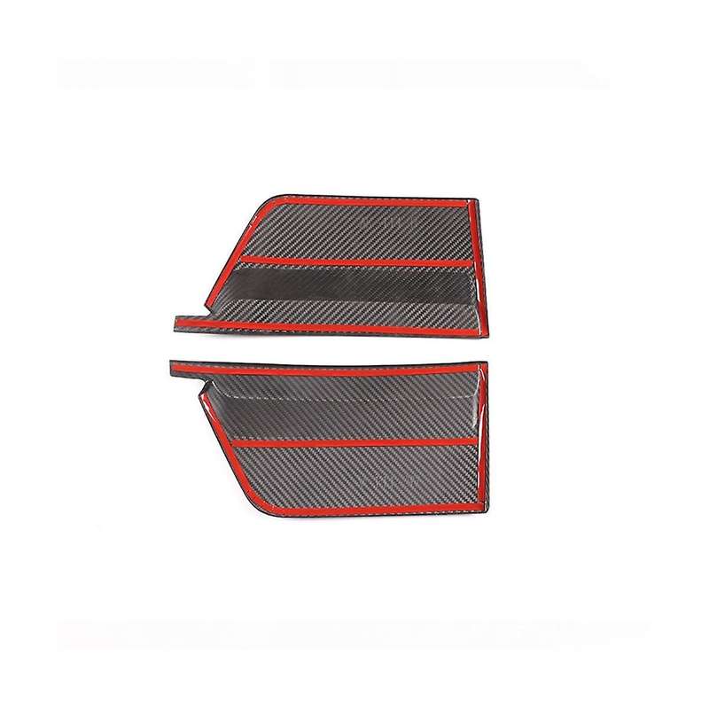 for 458 2011-2016 Dry Carbon Fiber Car B-pillar Window Cover Decoration Side Pillar Protection Trim