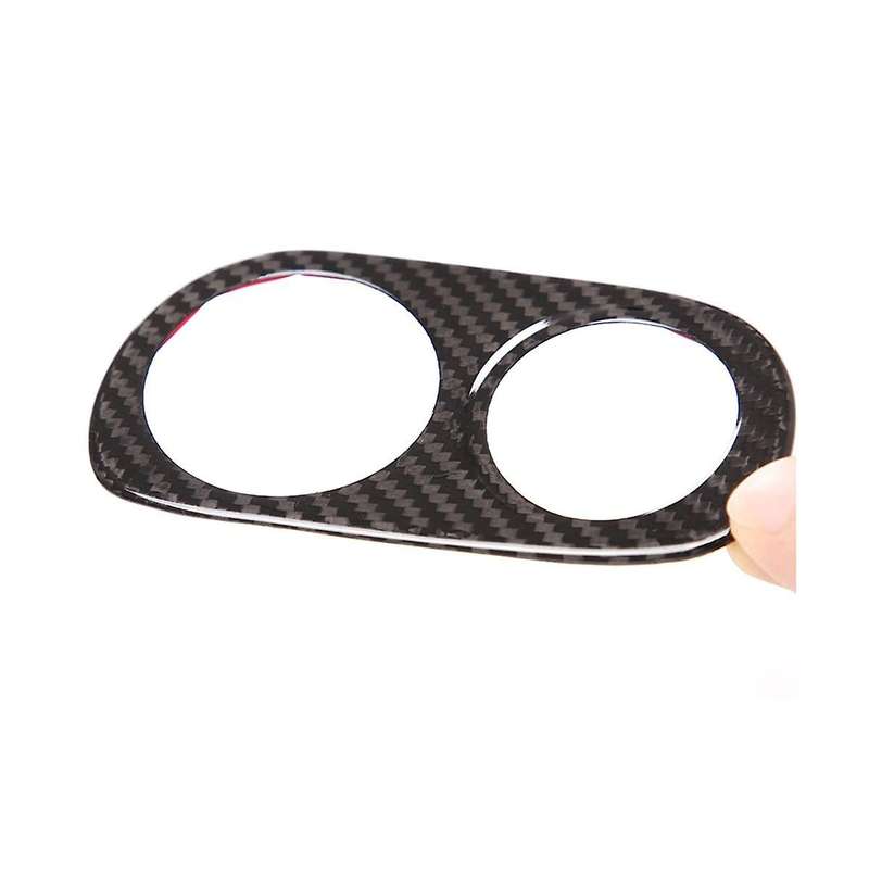 for 458 2011-2016 Dry Carbon Fiber Car Headlight Switch Buttons Frame Cover Trim Sticker Interior A