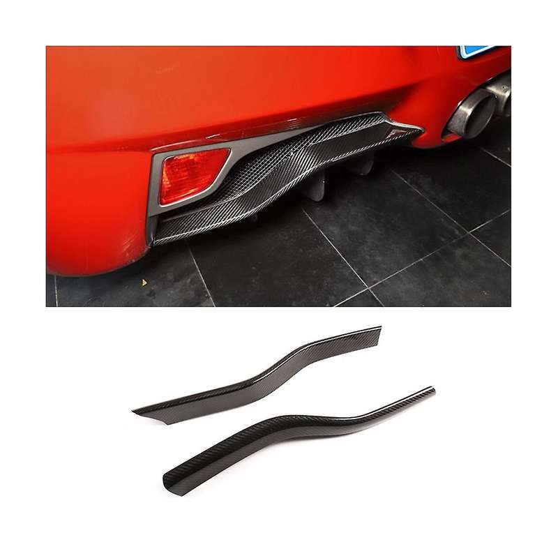 for 458 2011-2016 Dry Carbon Fiber Car Rear Bumper Splitter Lip Diffuser Spoiler Cover Trim Accessor