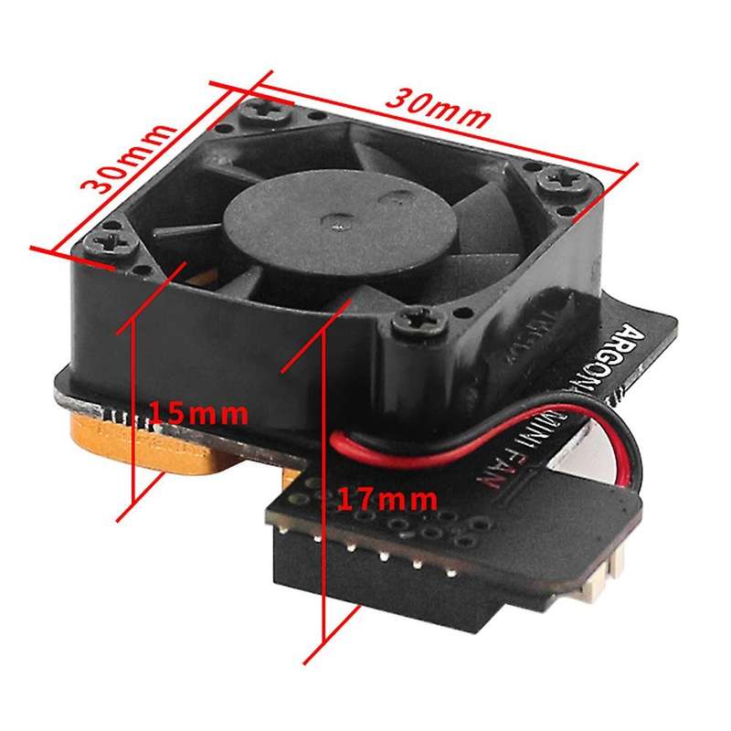 for 4B 3B 3B Mini PWN Speed Adjustable Cooling Fan Pure Copper Metal Base Radiator with Switch