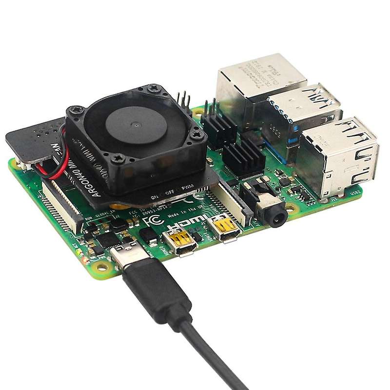 for 4B 3B 3B Mini PWN Speed Adjustable Cooling Fan Pure Copper Metal Base Radiator with Switch