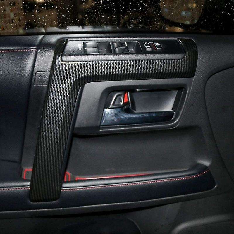 for 4Runner 2010-2019 Car Accessories Door Side Armrest Strip Cover Trim ABS 4PCS