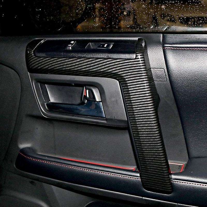 for 4Runner 2010-2019 Car Accessories Door Side Armrest Strip Cover Trim ABS 4PCS