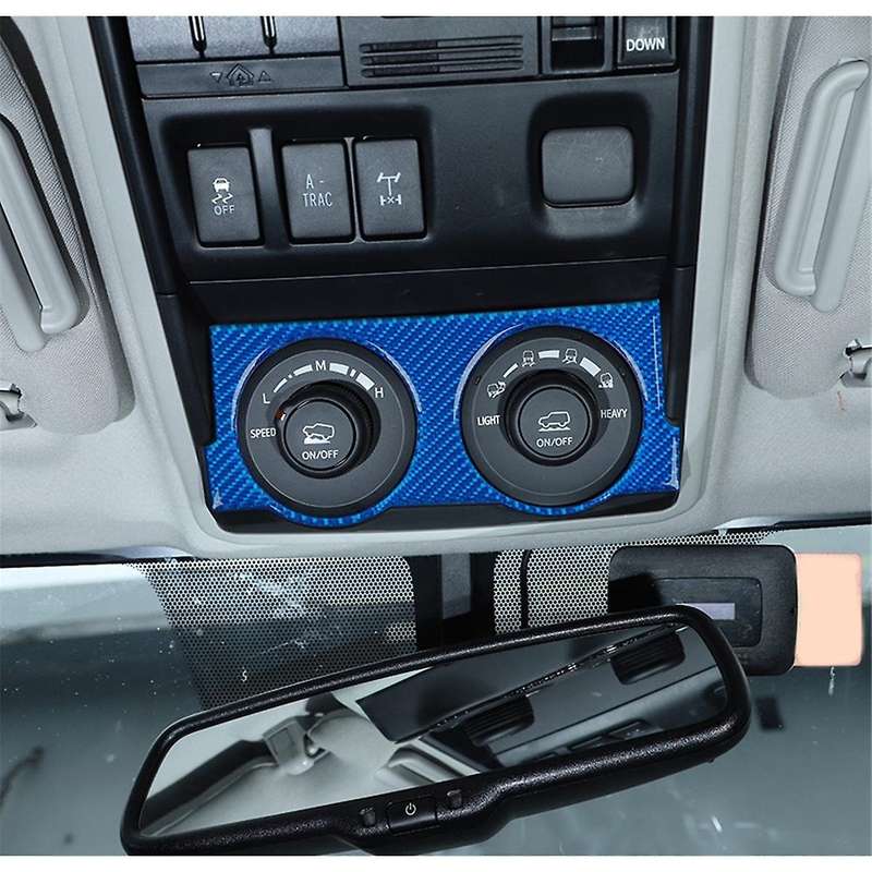 for 4runner 2010-2023 Carbon Fiber Car 4wd Four-wheel Drive Switch Panel Trim Interior Accessories