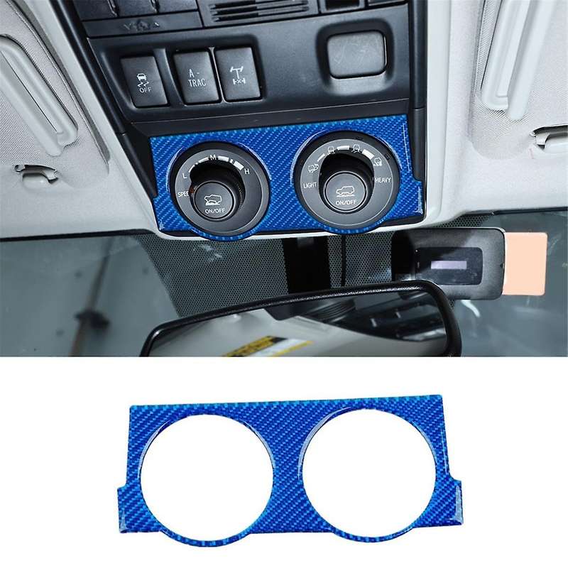 for 4runner 2010-2023 Carbon Fiber Car 4wd Four-wheel Drive Switch Panel Trim Interior Accessories