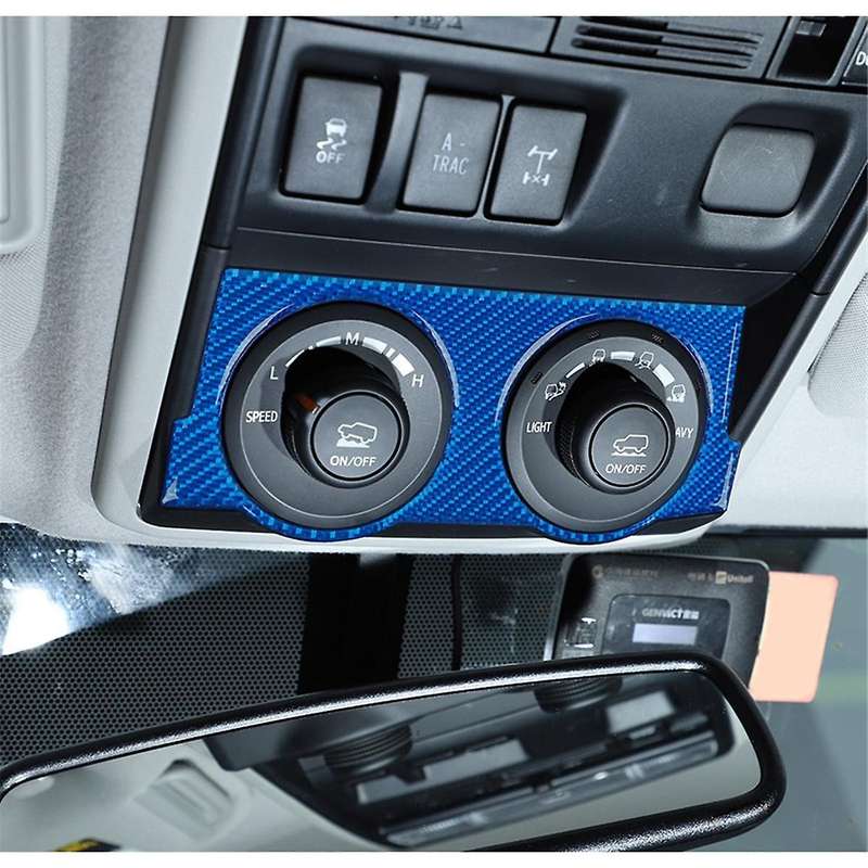 for 4runner 2010-2023 Carbon Fiber Car 4wd Four-wheel Drive Switch Panel Trim Interior Accessories