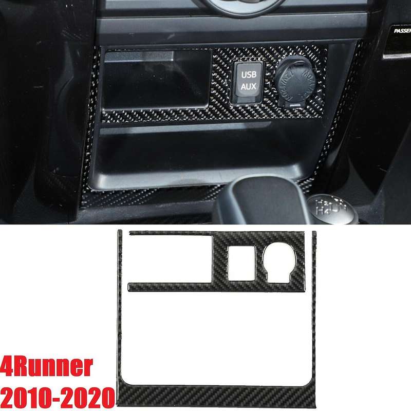 for 4Runner 2010-2020 Interior Parts Accessories Real Carbon Fiber - Lighter Panel Cover Trim