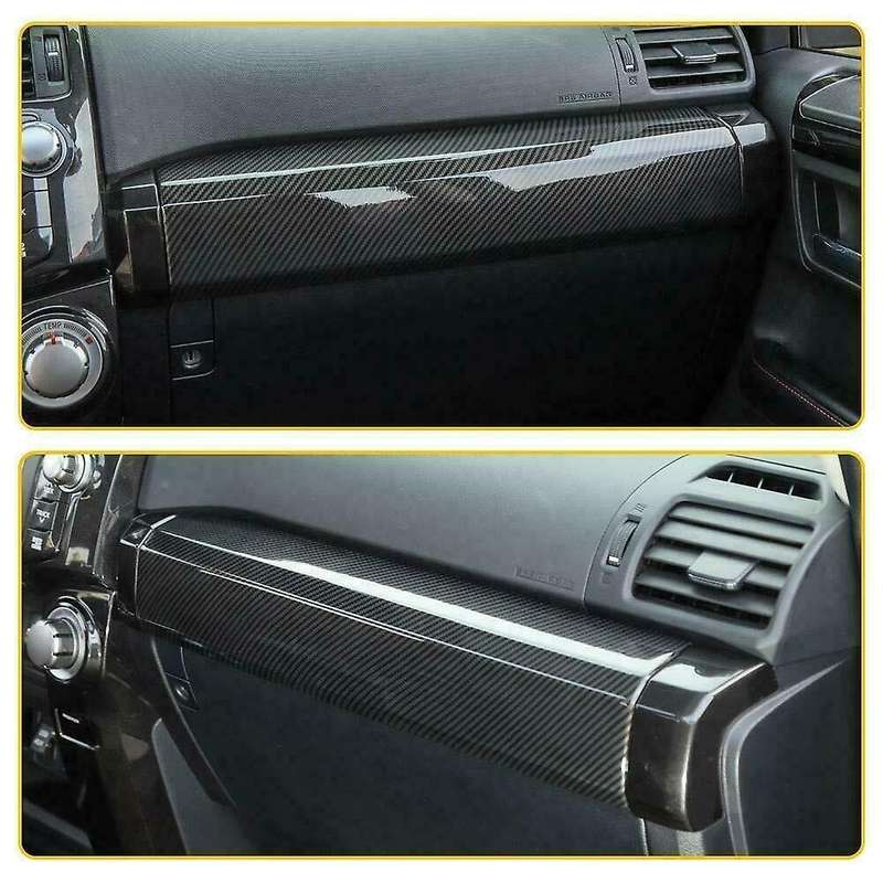 for 4Runner 2010-2021 Carbon Fiber Co-Pilot Dashboard Center Console Stripe Panel Cover Trim
