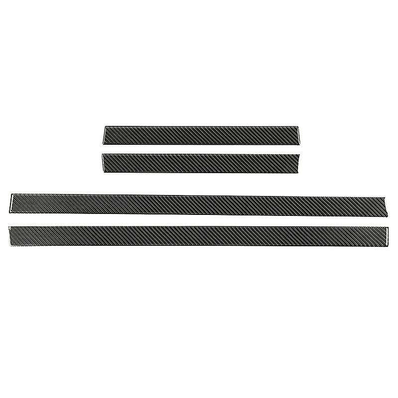 for 4Runner 2010-2021 Accessories Real Carbon Fiber Door Sill Plate Scuff Cover Guard