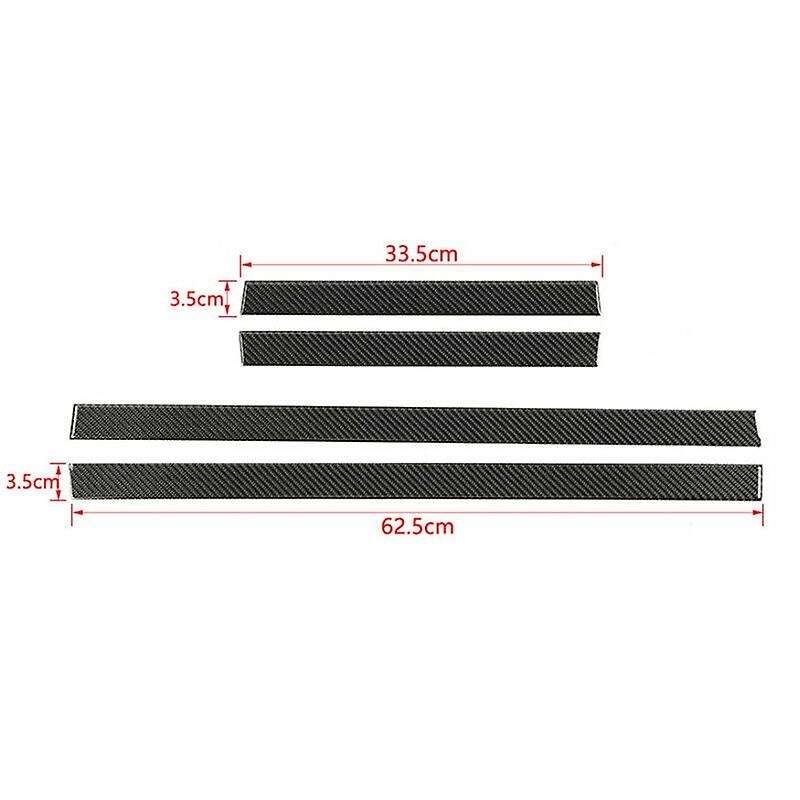 for 4Runner 2010-2021 Accessories Real Carbon Fiber Door Sill Plate Scuff Cover Guard