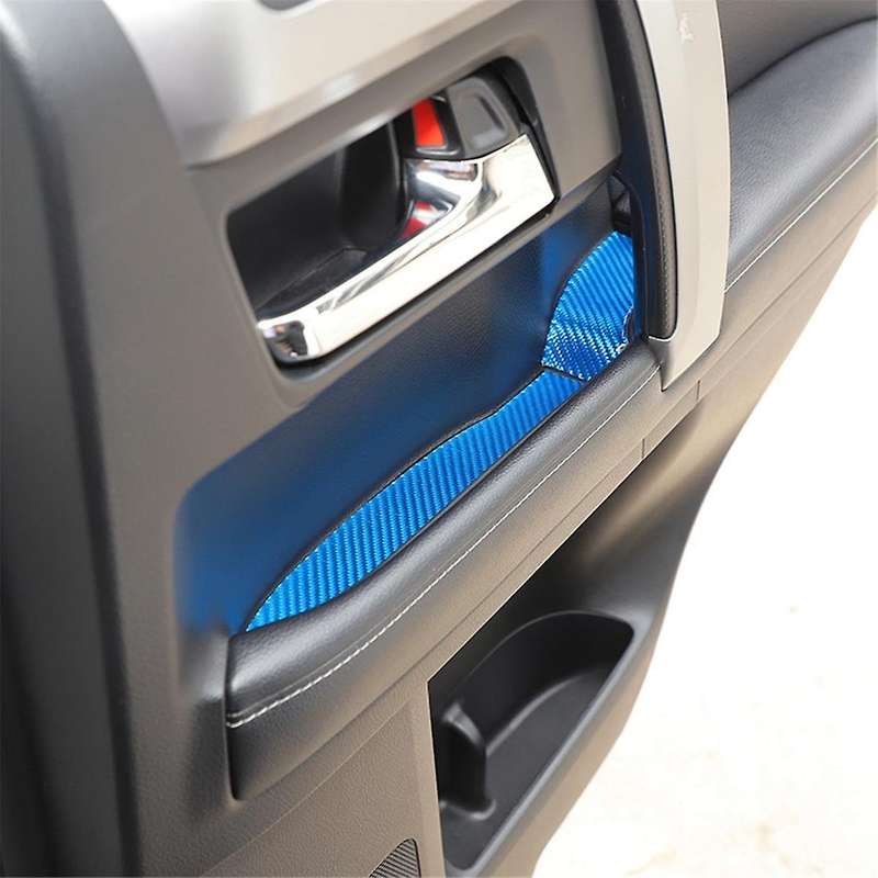for 4Runner 2010-2023 Carbon Fiber Car Door Groove Storage Slot Pad Cover Trim Interior Accessories