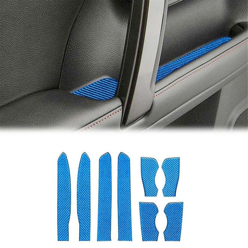 for 4Runner 2010-2023 Carbon Fiber Car Door Groove Storage Slot Pad Cover Trim Interior Accessories