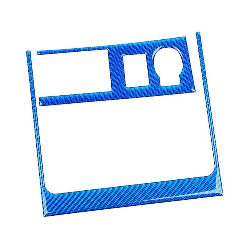 for 4Runner 2010-2023 Carbon Fiber Car Center Control USB Socket Trim Interior Accessories ,Blue
