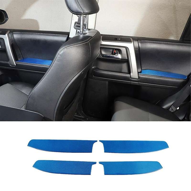 for 4runner 2010-2023 Carbon Fiber Car Door Armrest Panel Trim Cover Sticker Interior Accessories
