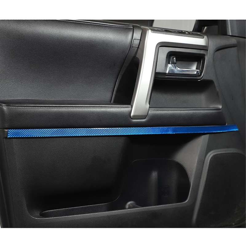 for 4runner 2010-2023 Carbon Fiber Car Door Strips Trim Decoration Cover Sticker Interior Accessorie