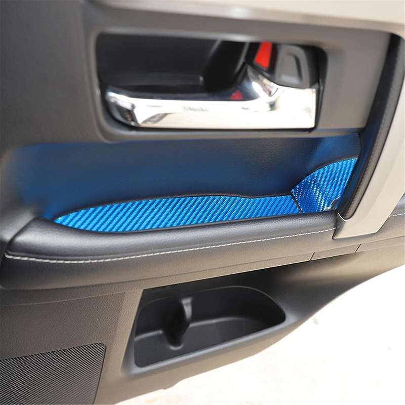 for 4runner 2010-2023 Carbon Fiber Car Door Groove Storage Slot Pad Cover Trim Interior Accessories