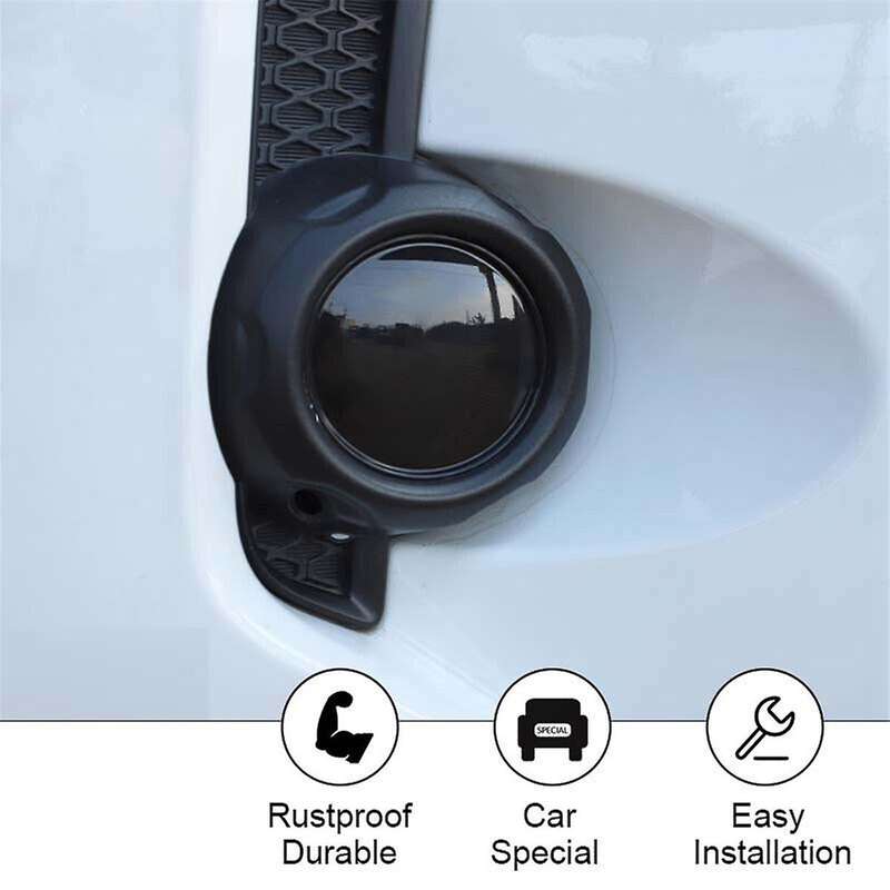 for 4Runner 2014-2023 Car Front Fog Light Lamp Cover Decoration Trim Bezels Accessories Smoked Black