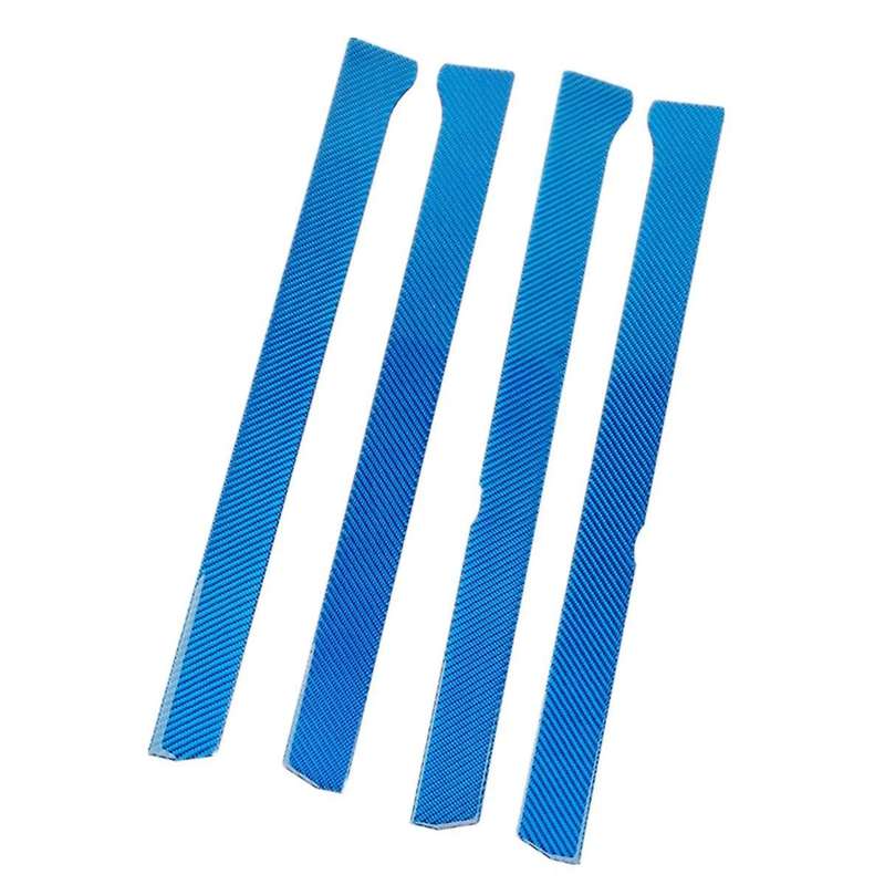 for 4Runner 2010-2023 Carbon Fiber Car Door Window Panel Trim Cover Sticker Interior Accessories ,Bl