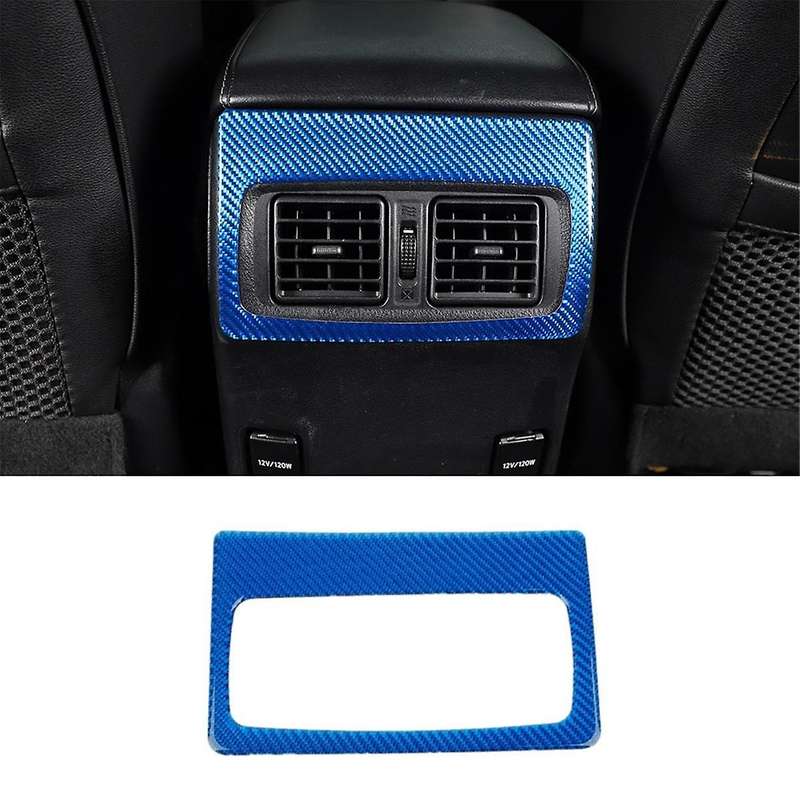 for 4Runner 2010-2023 Carbon Fiber Car Rear Air Outlet Frame Cover Trim Interior Accessories