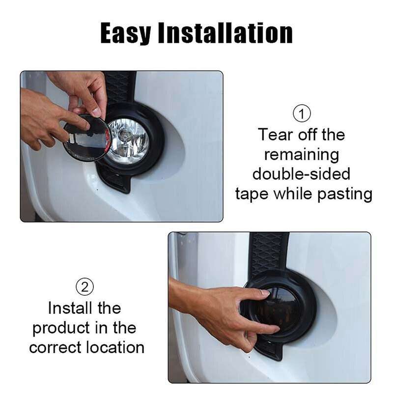 for 4runner 2014-2023 Car Front Fog Light Lamp Cover Decoration Trim Bezels Accessories Smoked Blac