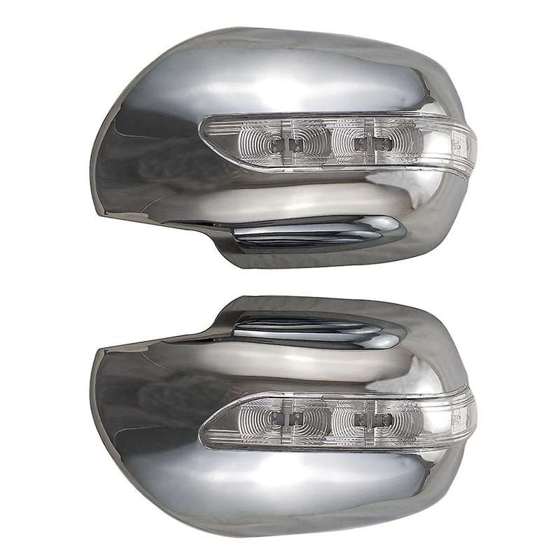 for 4runner Prado 2700 Fj120 2003-2009 Chrome Car Led Side Mirror Cover Side Mirror Cover Exterior A