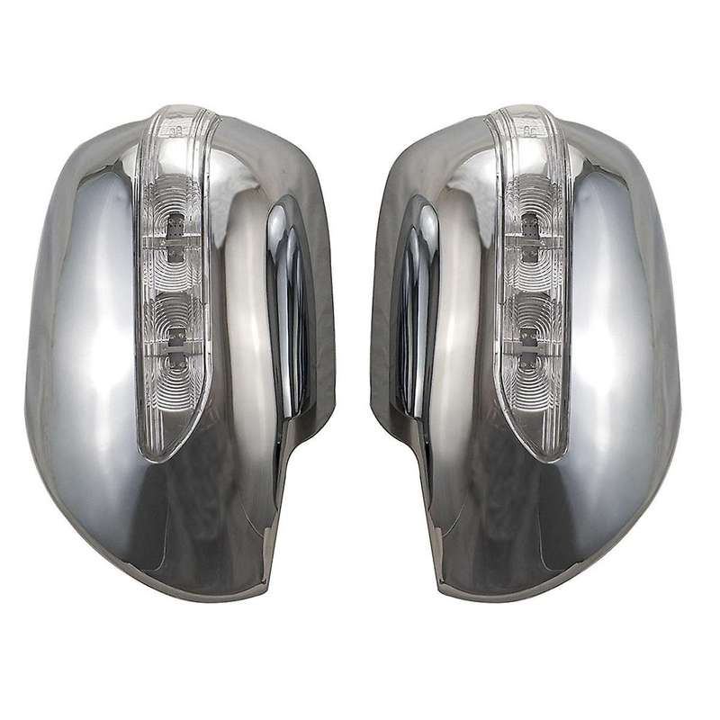 for 4runner Prado 2700 Fj120 2003-2009 Chrome Car Led Side Mirror Cover Side Mirror Cover Exterior A