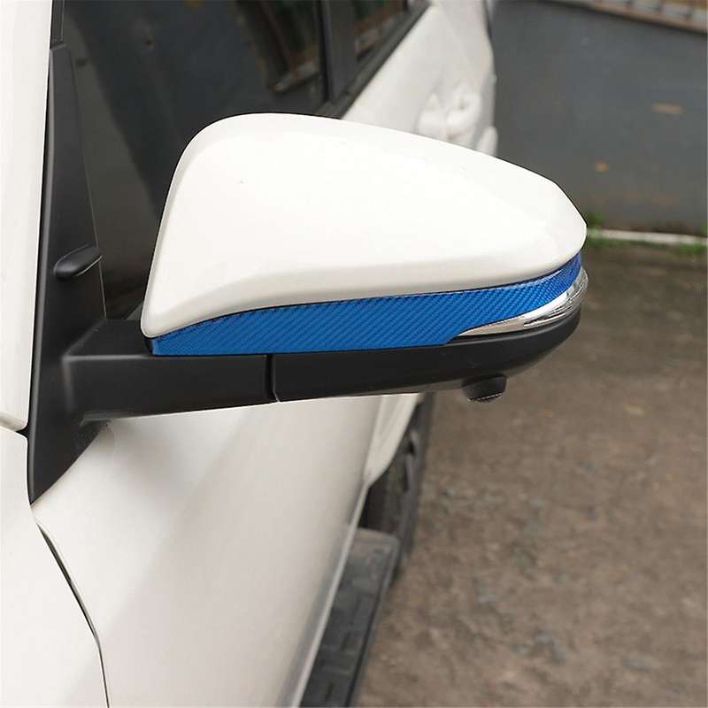 for 4Runner 2010-2023 Carbon Fiber Car Rearview Mirror Trim Strip Decoration Accessories ,Blue