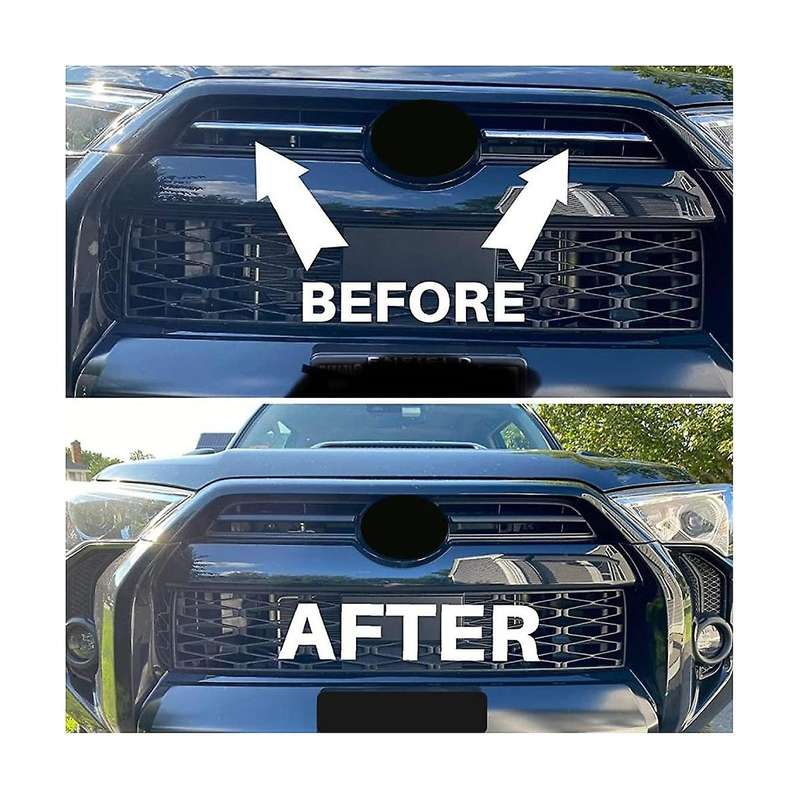for 4Runner Pro, Sport 2020 - 2023 Front Middle Grille Black Out Center Grille Inserts Cover Trims