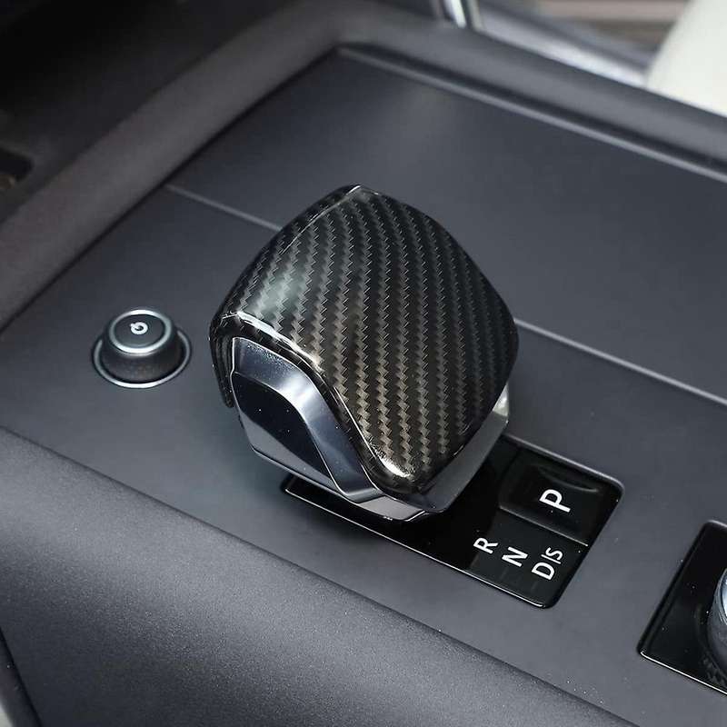 for 5 2021 2022 Center Console Gear Shift Head Knob Cover Trim Decorative Accessories, Carbon Fiber