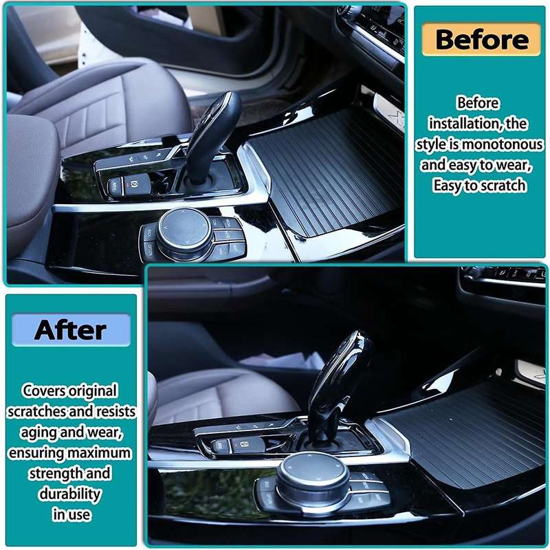 for 5 7 Series G30 G11 G12 X3 X4 G01 G02 Car Gear Shift Knob Decor Cover Trim Interior Accessories -
