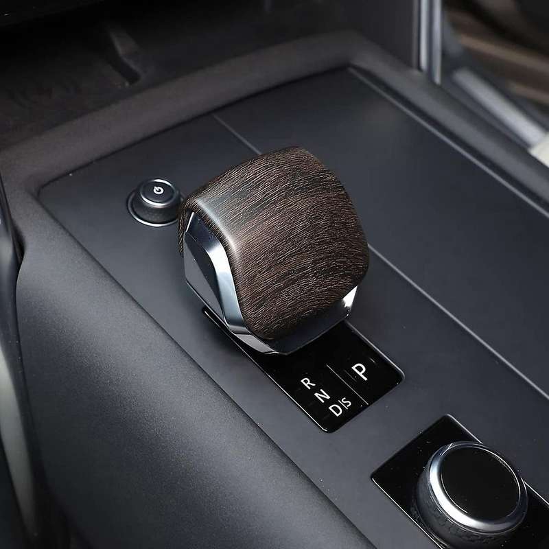 for 5 2021 2022 Center Console Gear Shift Head Knob Cover Trim Decorative Accessories, Oak Grain