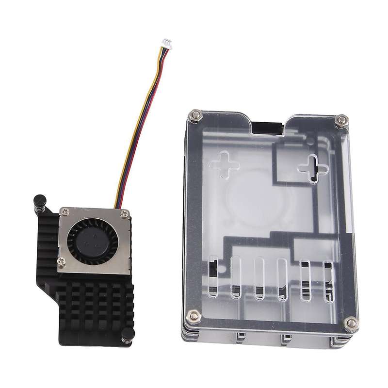 for 5 Acrylic Case with 5 Official Cooling Fan 9 Layers Enlosure for 5