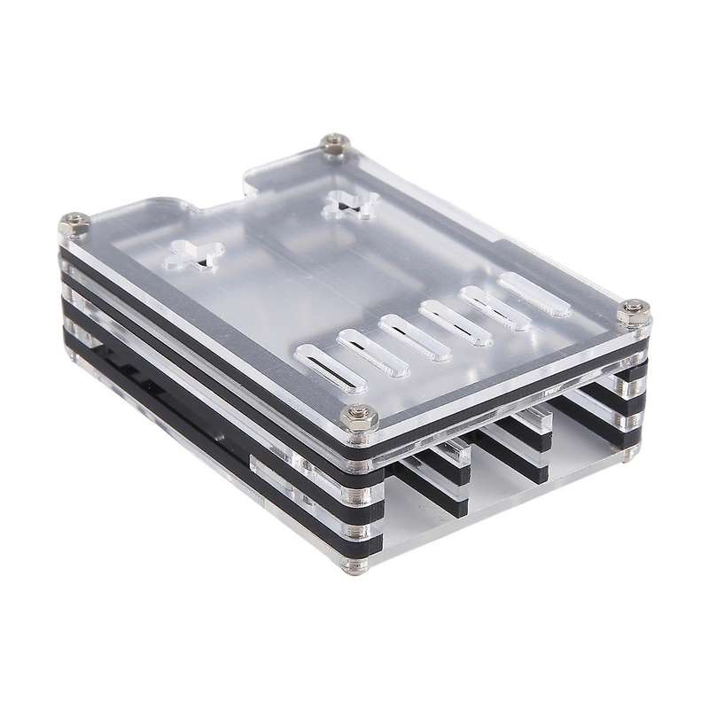for 5 Acrylic Case with 5 Official Cooling Fan 9 Layers Enlosure for 5