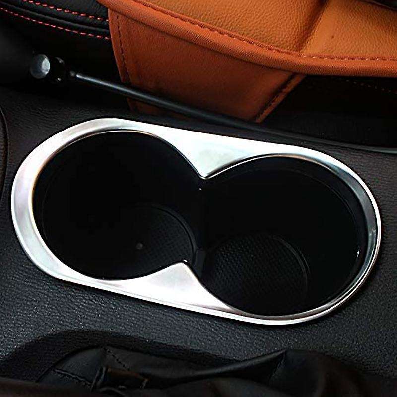 for -5 Cx5 2012 2013 2014 Car Center Console Panel Cup Drink Holder Cover Trim Frame Molding Decor