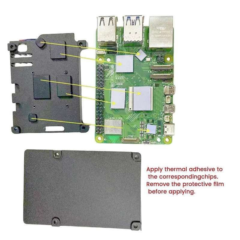 for 5 Aluminum Alloy Case Armor Shell with Pwm Temperature Controlled Cooling Fan for 5