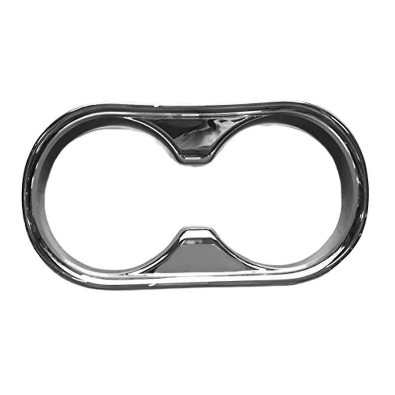 for -5 CX5 2017 2018 ABS Chrome Central Armrest Water Cup Holder Frame Decoration Cover Trim