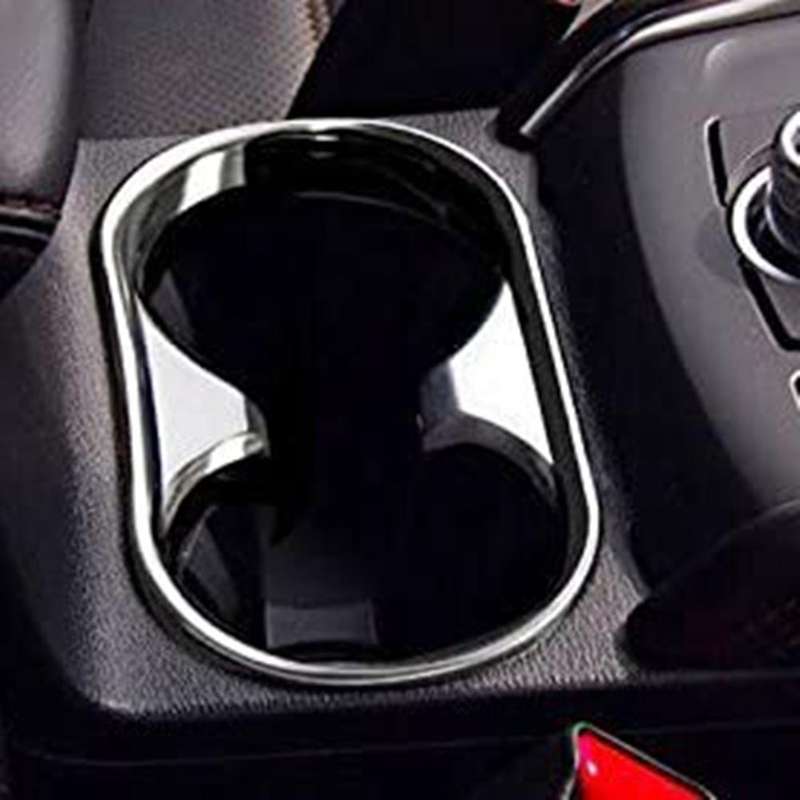 for -5 CX5 2017 2018 ABS Chrome Central Armrest Water Cup Holder Frame Decoration Cover Trim