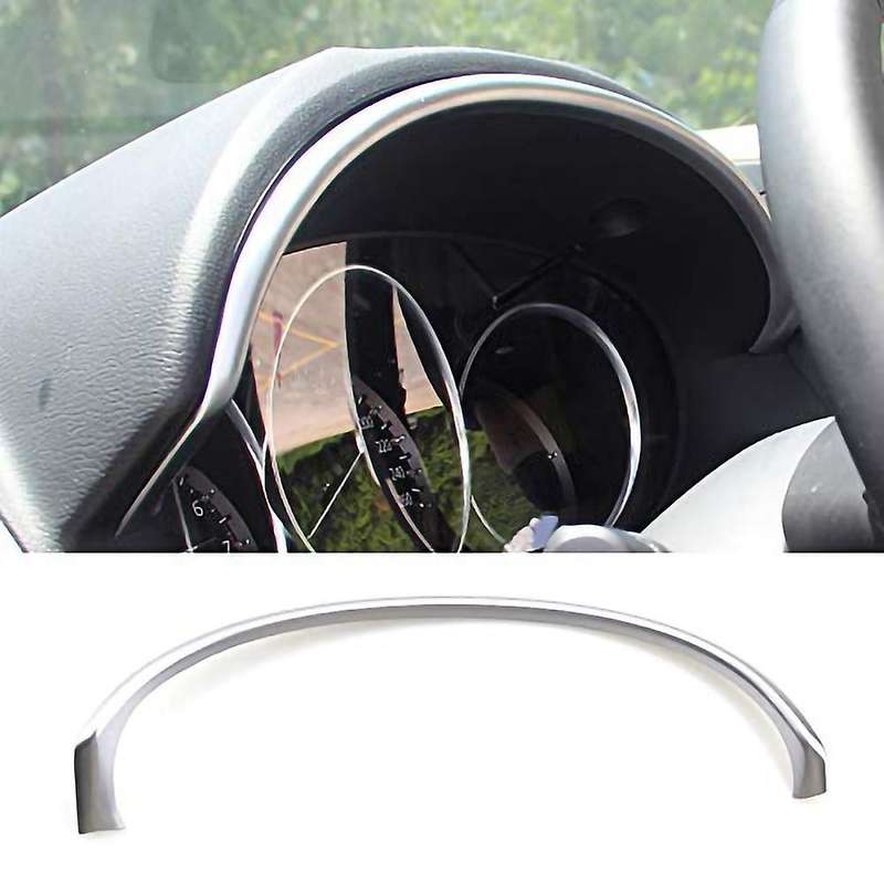for -5 Cx5 2013 2014 2015 2016 Chrome Interior Instrument Dashboard Panel Trim Cover Bezel Strip Mo
