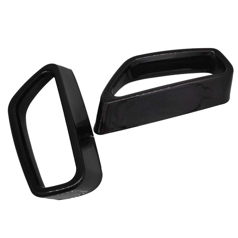 for 5 Series 2018-2021 Car Black Stainless Steel Tail Throat Exhaust Pipe Muffler Tip Cover Trims