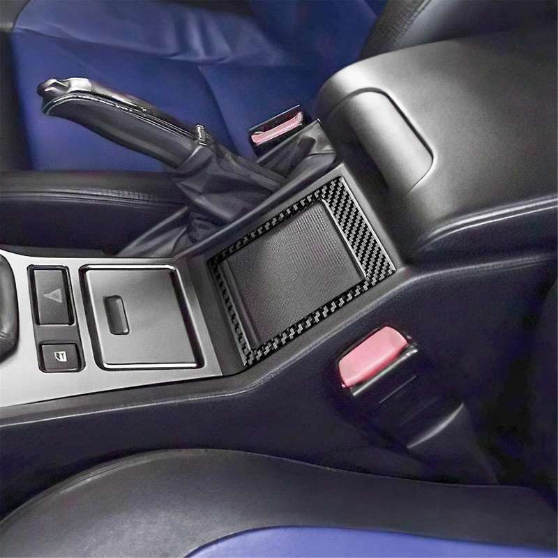 for 5 Series E39 1998-2003 Soft Carbon Fiber Center Console Armrest Box Frame Trim Interior Accessor
