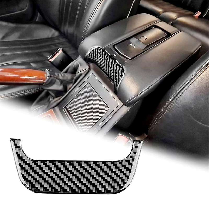 for 5 Series E39 1998-2003 Soft Carbon Fiber Center Console Armrest Box Handle Cover Trim Interior A