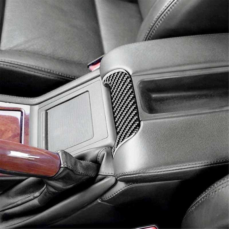 for 5 Series E39 1998-2003 Soft Carbon Fiber Center Console Armrest Box Handle Cover Trim Interior A