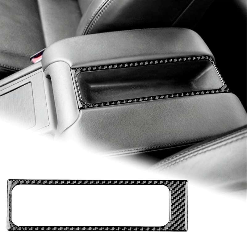 for 5 Series E39 1998-2003 Soft Carbon Fiber Center Console Armrest Box Frame Cover Trim Interior A